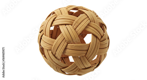 Sepak Takraw Ball Isolated on Transparent Background