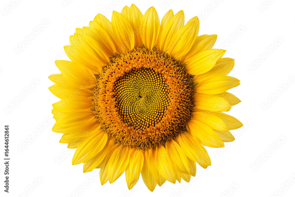 Obraz premium Sunflower on a transparent background