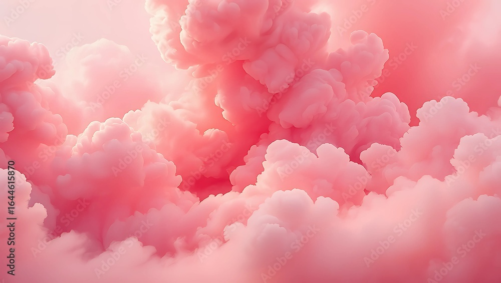 Fototapeta premium pink sky with clouds
