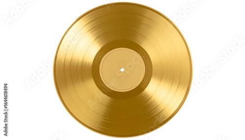 Gold record, top view