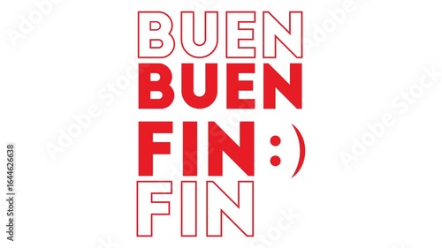 Promotional video banner for the Buen Fin sales. The cheapest weekend of the year in Mexico, with offers and discounts. Buen Fin.