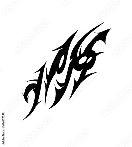  Symmetrical Tribal Design  abstract Vector Illustration 