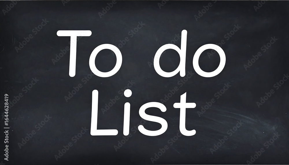 Obraz premium Chalkboard style To Do List