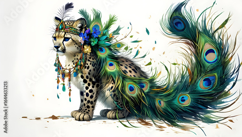 Whimsical Cheetah Artwork