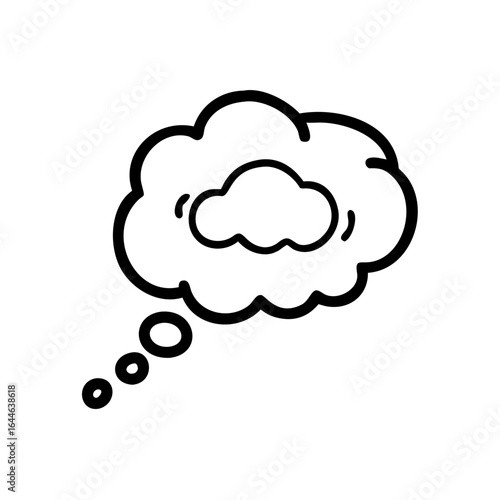 A soft, puffy cloud in a bright blue sky, symbolizing peace and tranquility, evoking a sense of calmness.