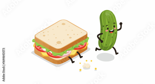 sandwich with cheese and vegetables