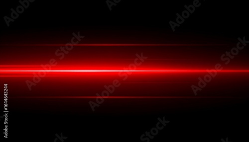 Abstract red light streaks on black background