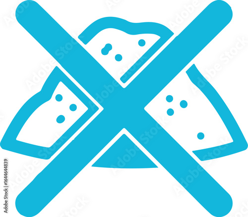 No Sugar Icon Symbol Sweetener Free Sign.