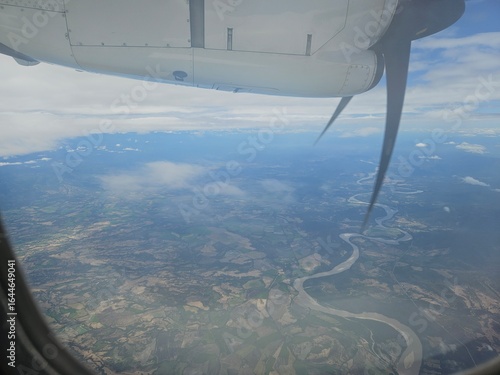 view from airplane window