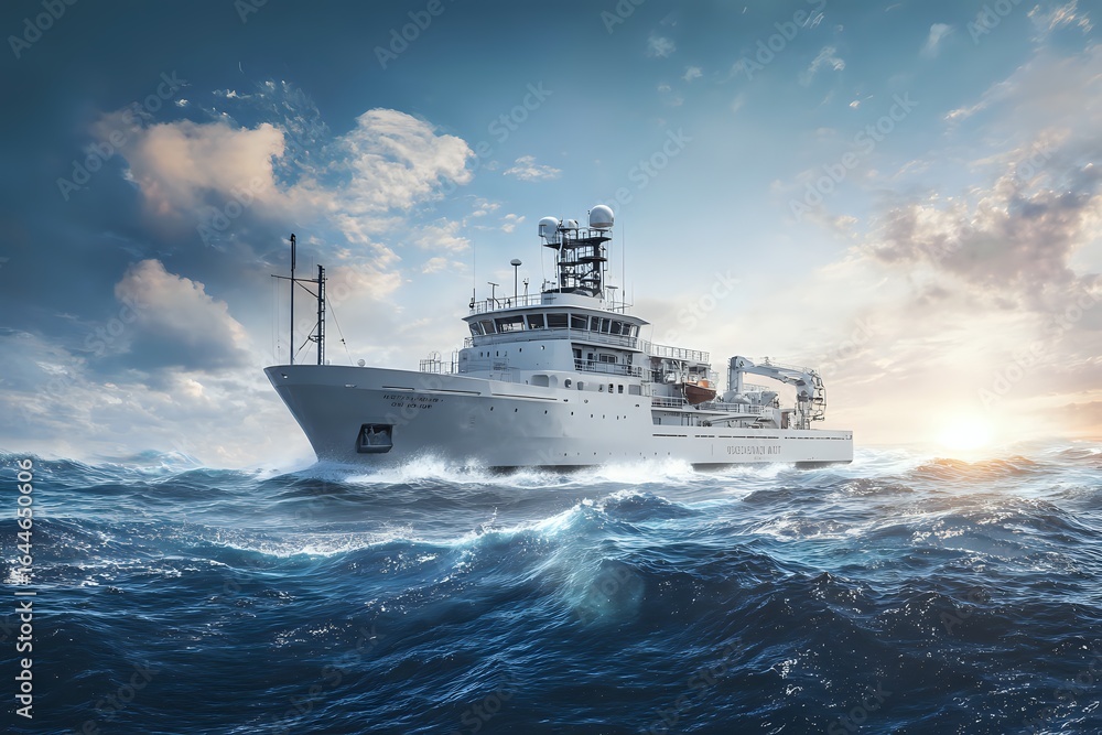 Research Vessel, Ocean Exploration, Science, Discovery Research Vessel, Ocean Exploration, Science, Discovery
