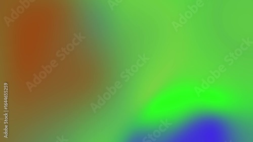 Abstract vibrant gradient showcasing a blend of green, blue, and orange hues, ideal for backgrounds