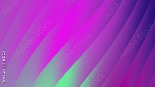 Vibrant abstract waves in purple and green hues creating a dynamic visual experience