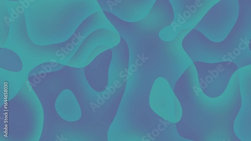 Abstract blue and turquoise fluid shapes blending together, creating a calming background