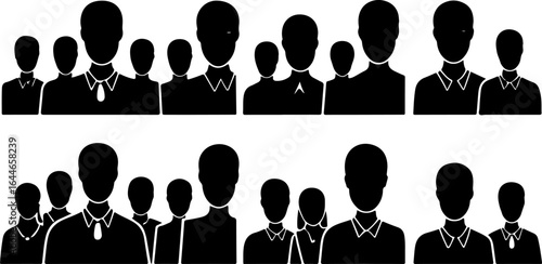 Business Team and Group Silhouettes Bundle