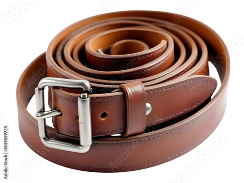 Brown Leather Belt – Isolated