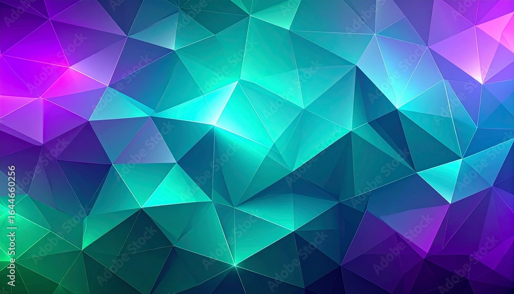 Obraz premium Vibrant geometric abstract polygon background.