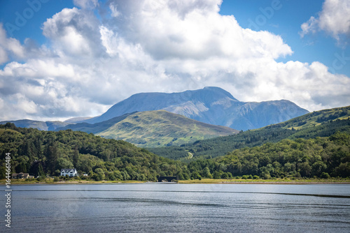ben nevis, loch linnhe, mountains near fort william, scotland, loch, lake, uk