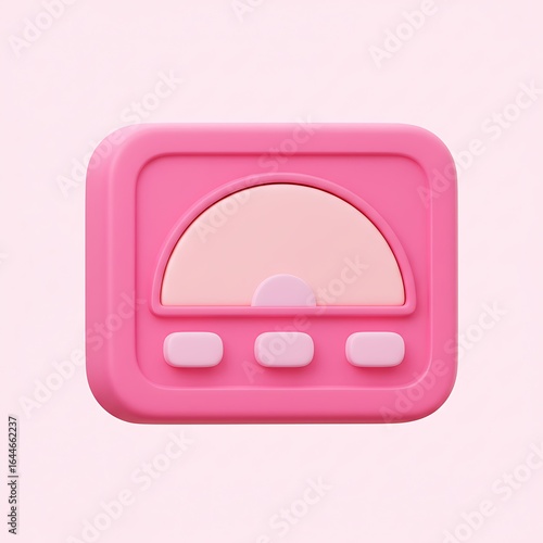 Wallpaper Mural Pink 3D meter display icon Torontodigital.ca