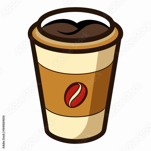 Coffee cup isolated on white background