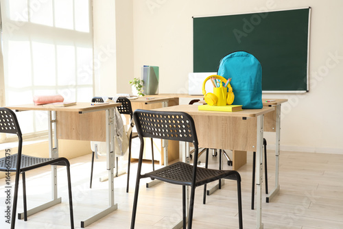 Interior of classroom with ...
