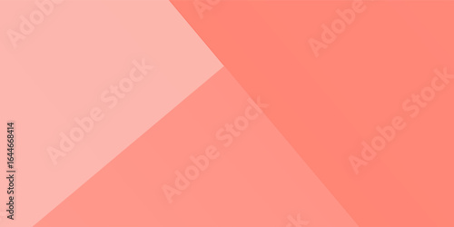 Living Coral abstract geometric paper background. Color Moder Arts. Main trend concept. Vector Illustration