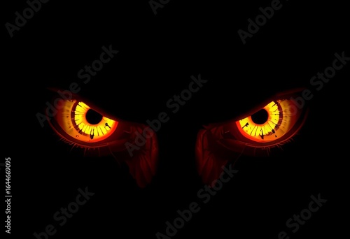 Eyes A pair of eyes glowing with a menacing light