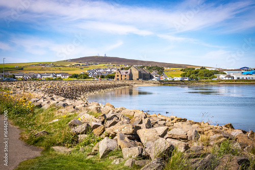 bay near kirkwall, orkneys, orkey islands, scotland, uk, sea, ocean, calm, mainland