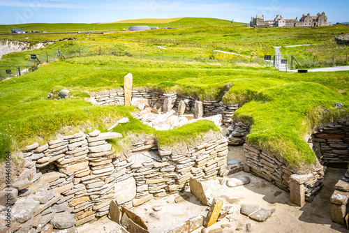 skara brae, neolithic, village, prehistoric, orkneys, orkney islands, stone age, scotland, uk, world heritage