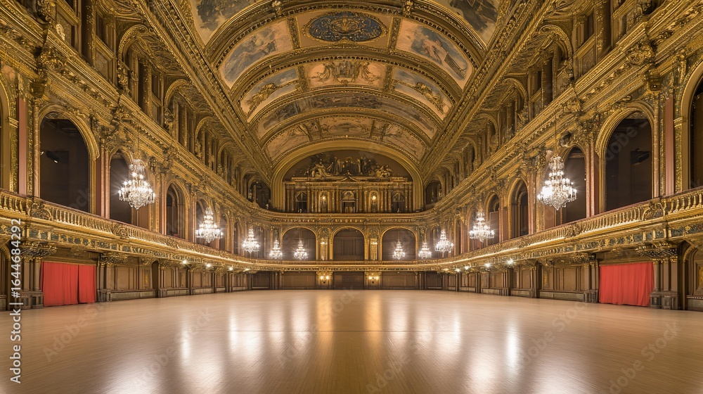 Fototapeta premium Grand hall, ornate interior
