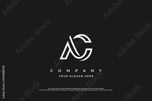 AC Logo Monogram Branding for Companies