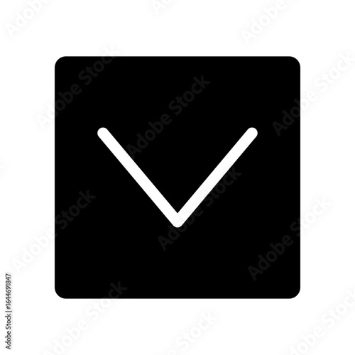 down arrow glyph icon