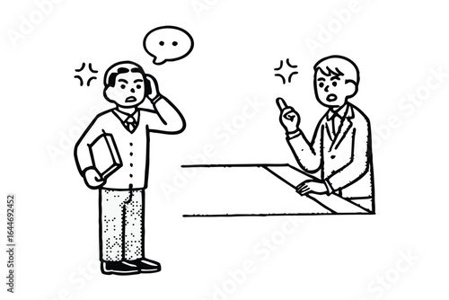 Two people expressing confusion and concern with thumbs up symbols indicating approval or understanding