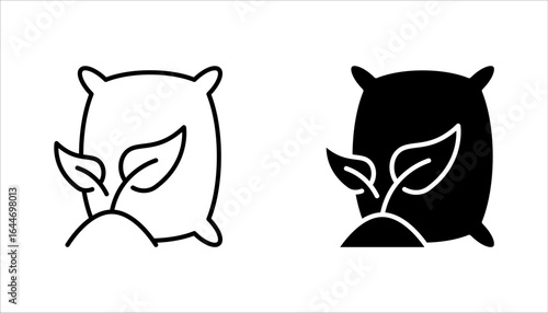fertilizer icon set. Thin line fertilizer icon from agriculture and farm collection. vector illustration on white background