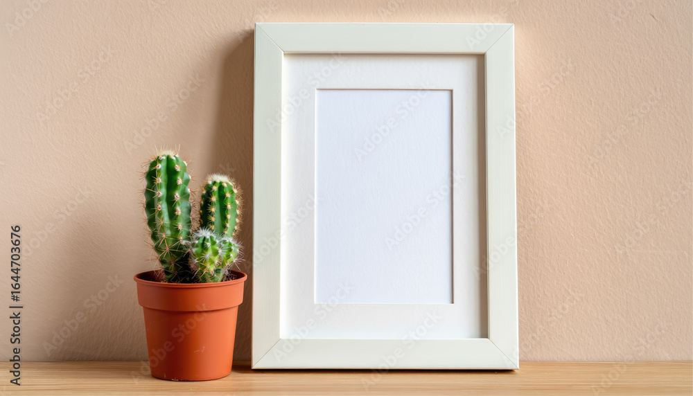 Fototapeta premium Wall mockup with window