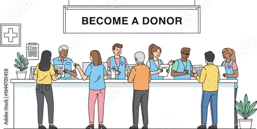 Hospital Blood Donation Campaign Promoting Community Engagement and Lifesaving Contributions