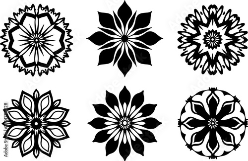 Abstract Circular Pattern Set