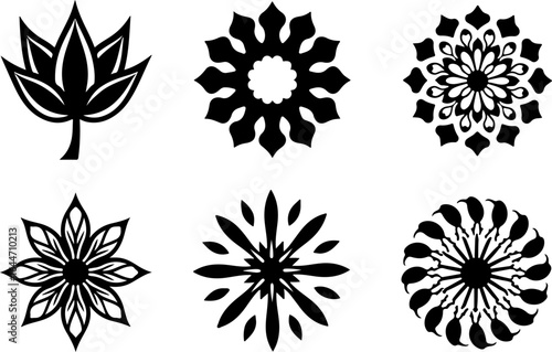 Abstract Circular Pattern Set