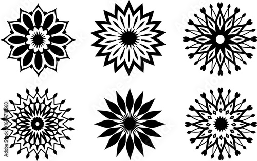 Abstract Circular Pattern Set