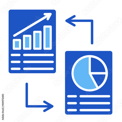 Comparative Metrics  Icon Element For Design
