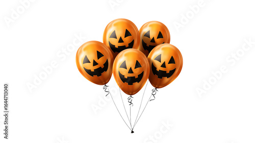 Spooky Halloween pumpkin balloons for a ghoulishly good time, decorate your haunted house with these fun jack-o'-lantern balloons for a festive party