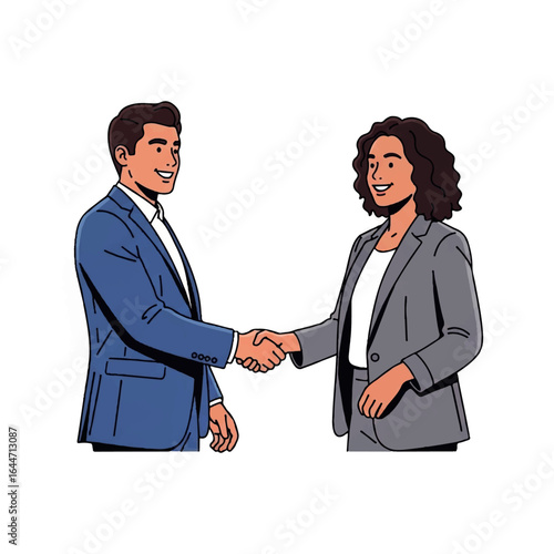 two businessmen shaking hands