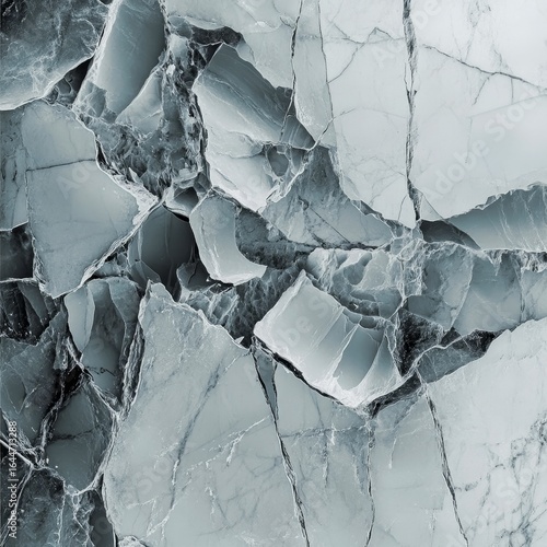 Digital glitch effects fracturing a classical marble background into erratic fragments edgy and isolated