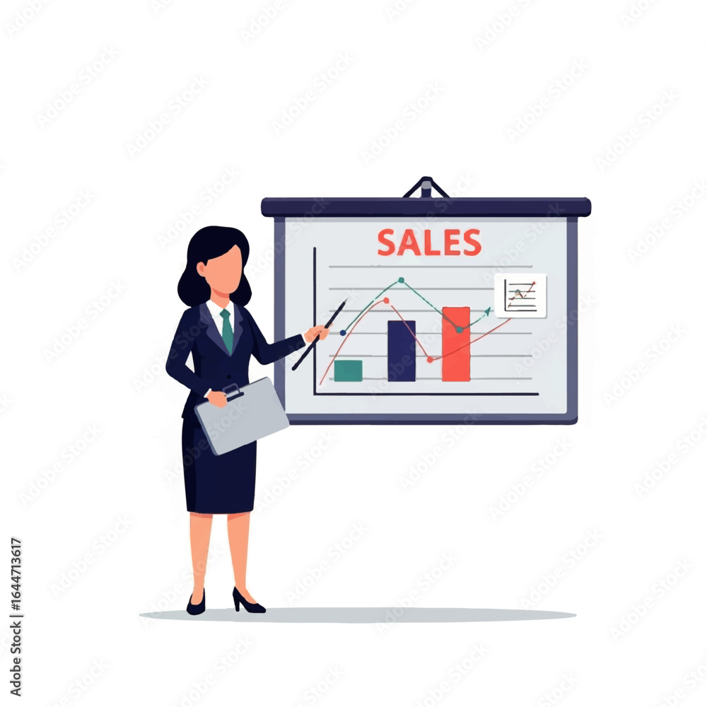 business man with chart business man with chart