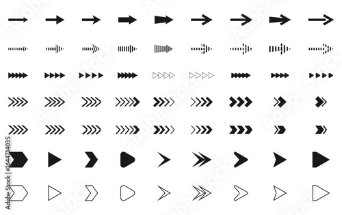 Set of arrow icon