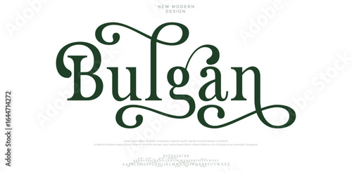 Bulgan elegant modern stylish capital alphabet letter logo design