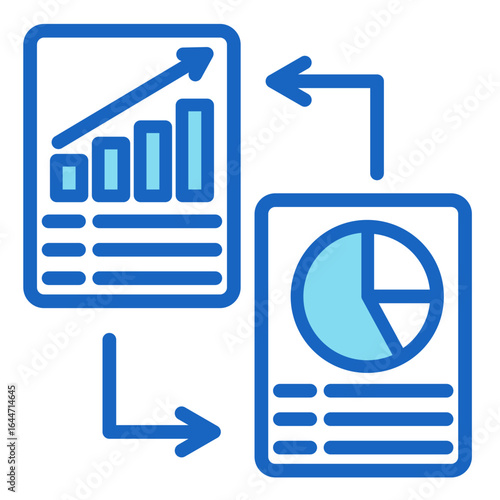 Comparative Metrics  Icon Element For Design