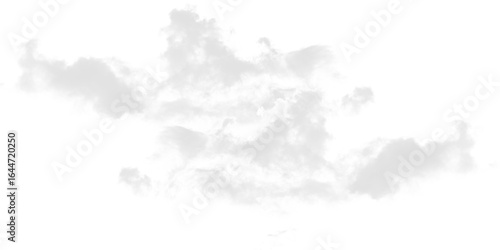 Isolated light gray cloud formation against a stark black background in a simple digital rendering style