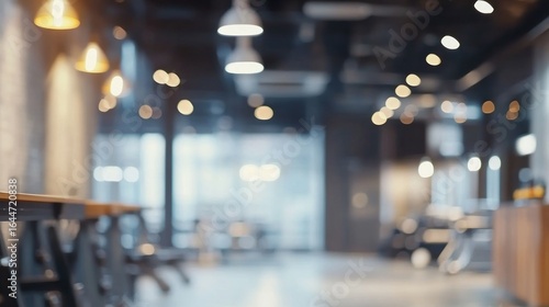 Wallpaper Mural Blurred Interior of a Modern Barbershop or Salon Torontodigital.ca
