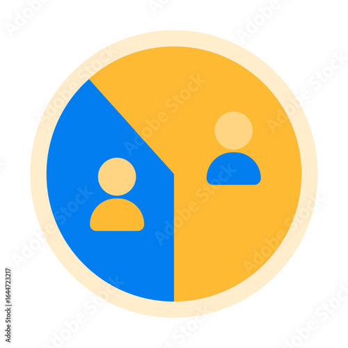segmentation flat sticker
