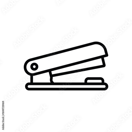 Black line icon for stapler